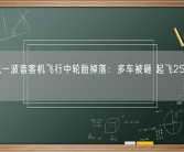 美联航一波音客机飞行中轮胎掉落：多车被砸 起飞25分钟迫降！