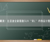 史上最美！比亚迪全新猎跑SUV“宋L”内饰设计图曝光！