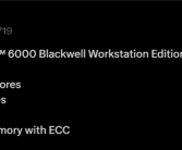 超大96GB显存！NVIDIA RTX PRO 6000专业卡参数首曝：600W双风扇！