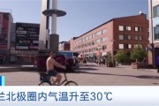 芬兰北极圈气温超30℃ 当地人热到光膀子上街 居民称“和南欧差不多一样了！