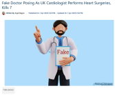 15个病人治死了7个！印度男子被指假冒英国专家执刀心脏手术！