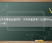 iPhone平均寿命达到8年！今年年底将有13亿部iPhone：二手机超一半！