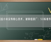 雷军回应小米没有核心技术、被称组装厂：5G标准专利全球前十！