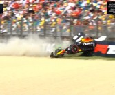 F1车手角田裕毅赛道严重事故 “人字拖”Halo救其一命！