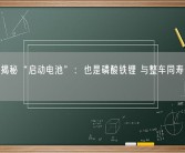 比亚迪揭秘“启动电池”：也是磷酸铁锂 与整车同寿命 无惧趴窝！