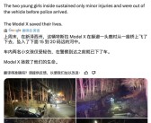 为躲鹿不慎冲出车道坠河：特斯拉Model X护两人安全！