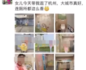 妈妈第一次来杭州朋友圈晒8张厕所图 充满香气又格外干净！