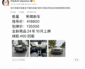 博主曝经销商甩卖极星2新车：指导价41.88万 现包牌13.5万落地！