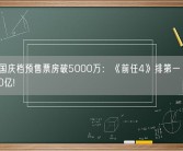 2023国庆档预售票房破5000万：《前任4》排第一 预测票房破20亿!