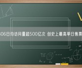 12306日均访问量超500亿次 创史上最高单日售票纪录！