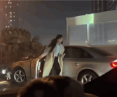 奥迪A4L高架上撞翻农用车！肇事美女司机莫名火了!