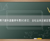 男子跟车逃缴停车费80多次：全吐出来还被定罪!