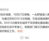 野猪侵线与列车相撞 机械师处置时被邻线列车碰撞身亡！