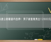 小车高速公路隧道内违停！男子被查竟亮出12800元买的驾照！