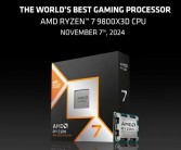 AMD官方秀锐龙7 9800X3D：游戏性能比Ultra 9 285K高20%！