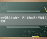 网信办10项重点整治任务：严打借热点挑起互撕谩骂、煽动群体对立等！