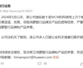 鸿蒙智行法务部：某公司多人已被公安机关缉拿归案 并被检察院依法批准逮捕！