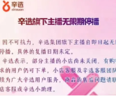辛选集团旗下主播无限期停播 到底怎么回事？