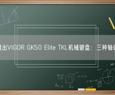 微星推出VIGOR GK50 Elite TKL机械键盘：三种轴体可选！
