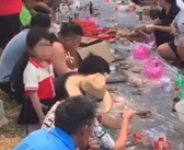清明扫墓后全村人在墓旁聚餐 村民：每年都这样！
