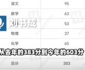 男生复读分数从383涨到603：不敢信！