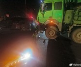 哪吒L被渣土车正面撞击安然无恙 车主：被吓了一跳而已！